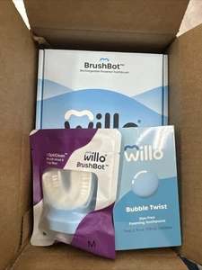 Willo BrushBot Kids U-Shaped Electric Toothbrush Starter Kit Dye Free - small