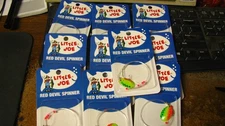 Lindy Little Joe red devil spinners, 10 ct, nip, free shipping
