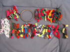 Lot of 47 Skeins American Thread Embroidery Floss Variety Colors Hoop & Patterns — photo 1
