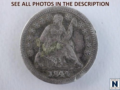 NobleSpirit Excellent 1841 Seated Liberty Half Dime XF Extremely FIne