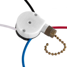 Ceiling Fan Switch 3 Speed 4 Wire Replace Accessories,Compatible with Hunter Fan
