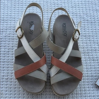 IGI & CO MADE ITALY 39 Women s Beige and Brown Strappy Sandals