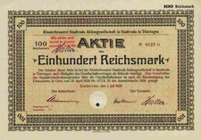 Klosterbrauerei VEB Stadtroda 1926 Roda Altenburg Leipzig Th&uuml;ringen RARE 1000 RM