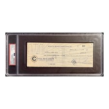 Marilyn Monroe Signed 1960 Personal Check PSA Authenticated Hollywood Autograph