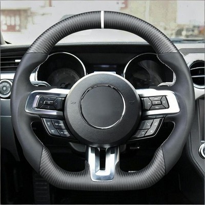 Matte Carbon Fiber Customization Steering Wheel FOR 2015-2023 Ford Mustang GT