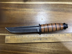 LARGE ROUGH RYDER COMBAT TANTO  HUNTING KNIFE  FIXED BLADE 81720 NB — photo 1