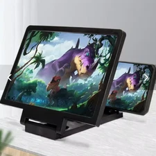 5D Mobile Screen Amplifier HD Phone Magnifier Foldable Stand Holder