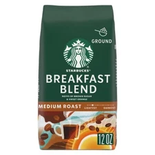 Starbucks Breakfast Blend Medium Roast Ground Coffee