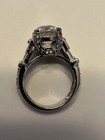 VINTAGE SIGNED  925” SILVER TONE SZ 6.75 CLEAR CZ/RHINESTONE  — photo 8