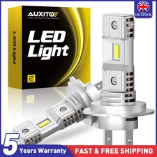 AUXITO 2x H7 LED Headlights High Beam or Low Beam Bulbs Super Bright 6000K White