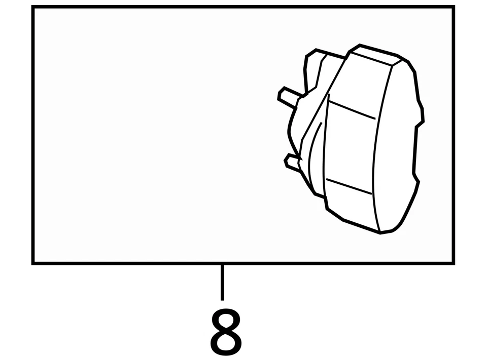 Pinza de freno delantera izquierda Mercury Mariner 2005-2009 HBY42 Foto 3 de 3