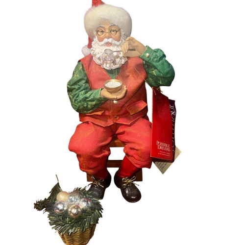 Vintage Clothtique Possible Dreams Weihnachtsmann mundgeblasen Glas Wunder Weihnachtsmann Figur - Bild 8 von 10