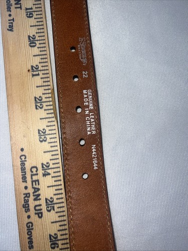 Nocona Youth Belt 22 Genuine Leather Cowboy Brown 3 Tone With Silver N4421644 - Picture 7 of 7