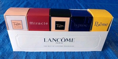 LANCOME Minis 5 pc - Miracle, Tresor in Love, Tresor, Hypnose, Poeme  4-7.5ml ea
