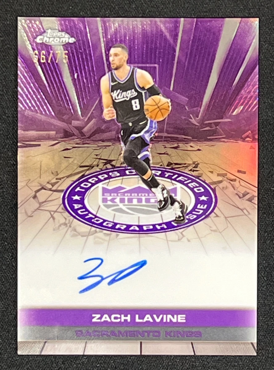 Zach LaVine Sports Trading Card Singles Autographed Basketball for