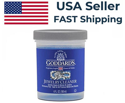 Goddard's Jewelry Cleaner 707885 6oz for Silver, Gold, Diamond, Gemstone