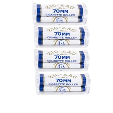 Zig-Zag Cigarette Roller 70mm | Classic Manual Rolling Machine 4 Pack