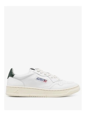 Autry Medalist  Leather Shoes White Green Sneakers Low Top 36 EU 6 US Women Kids