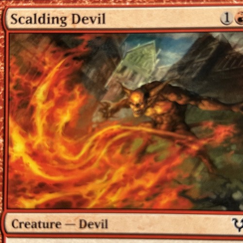 2012 MTG: Scalding Devil English Avacyn Restored (AVR) Magic The Gathering - Picture 1 of 6