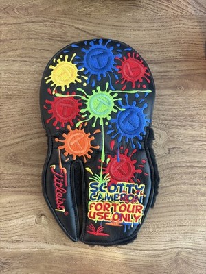 Scotty Cameron Circle T Dancing Black Paint Splash nur für Tour Headcover