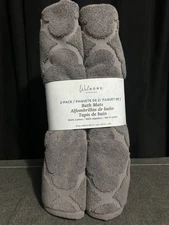 Wel Home by Welspun Bath Mats - 2 Pack/Gunmetal Grey - 20” x 34”