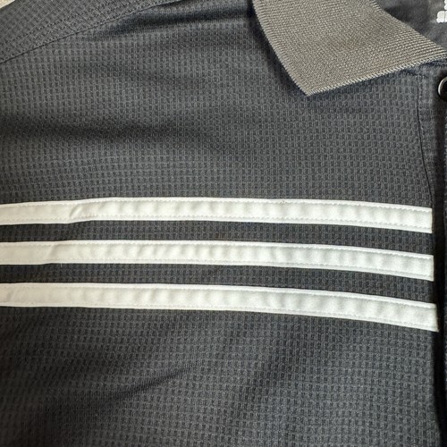Adidas Mens Climacool Polo Shirt Large Black Active Golf - Picture 3 of 10