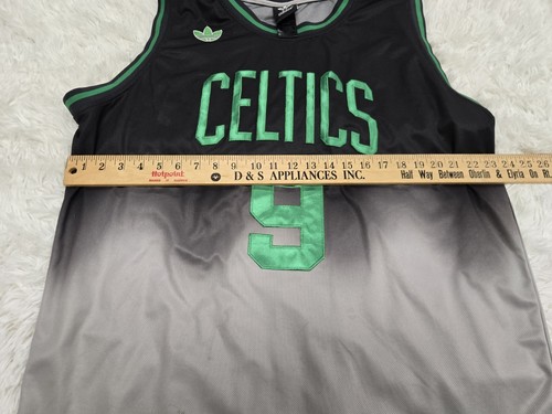 Adidas Limited Edition Boston Celtics Rajon Rondo #9 Jersey Black/Gray Spots 3XL - Picture 6 of 8