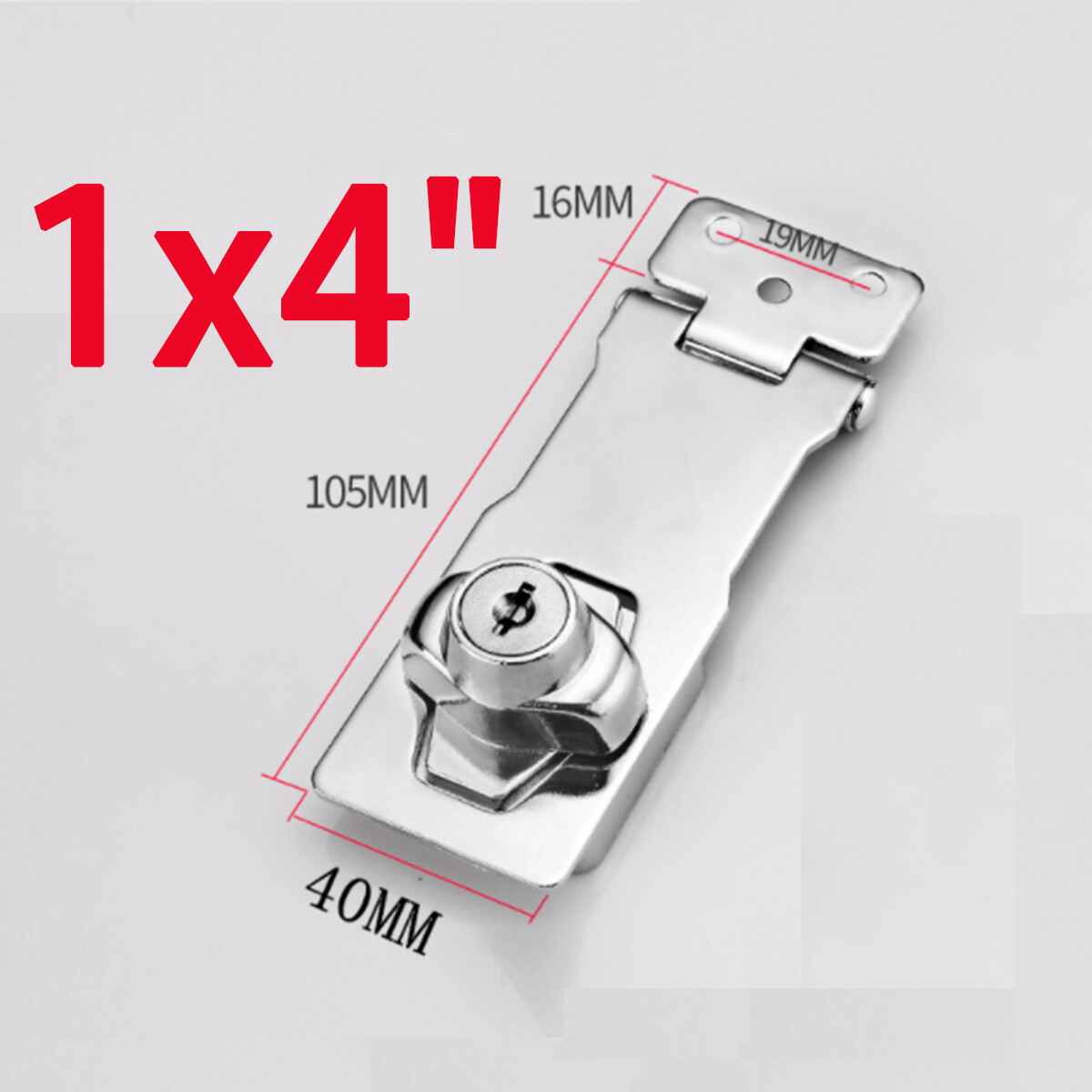Heavy Duty Locking Hasp And Staple With Keys Padlock Cupboard Shed Garage Lock