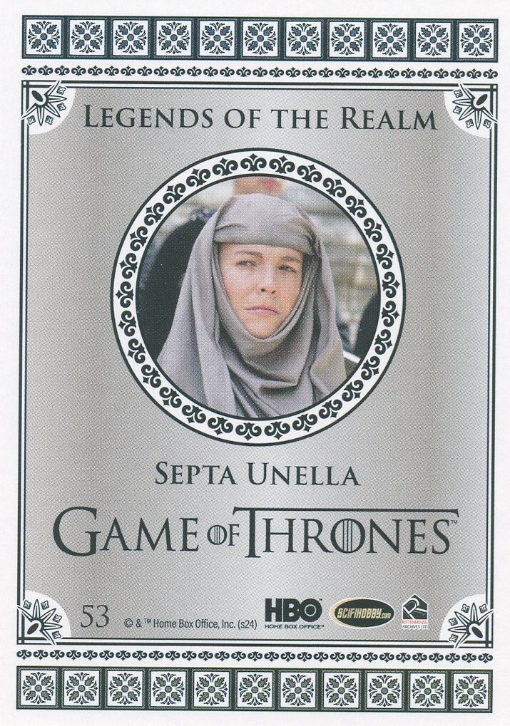 Game of Thrones Legends of the Realm Emerald Parallel Chase card