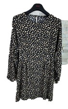 Zara women’s Size M Dot Print Animal Print Viscose Dress