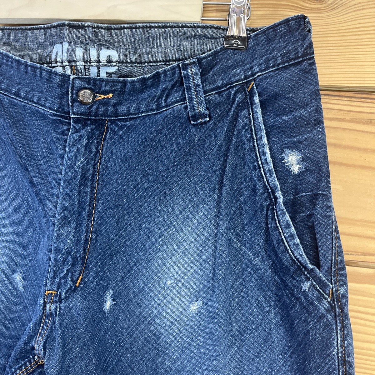 Blue Blood Jeans Mens 36x34 Y2K Style Wide Leg Punk Skater