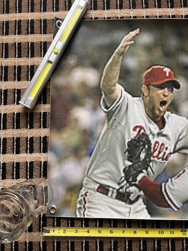 Brad Lidge & Carlos Ruiz 2008 World Series Philadelphia PHILLIES 18 x 48 banner - Picture 2 of 4