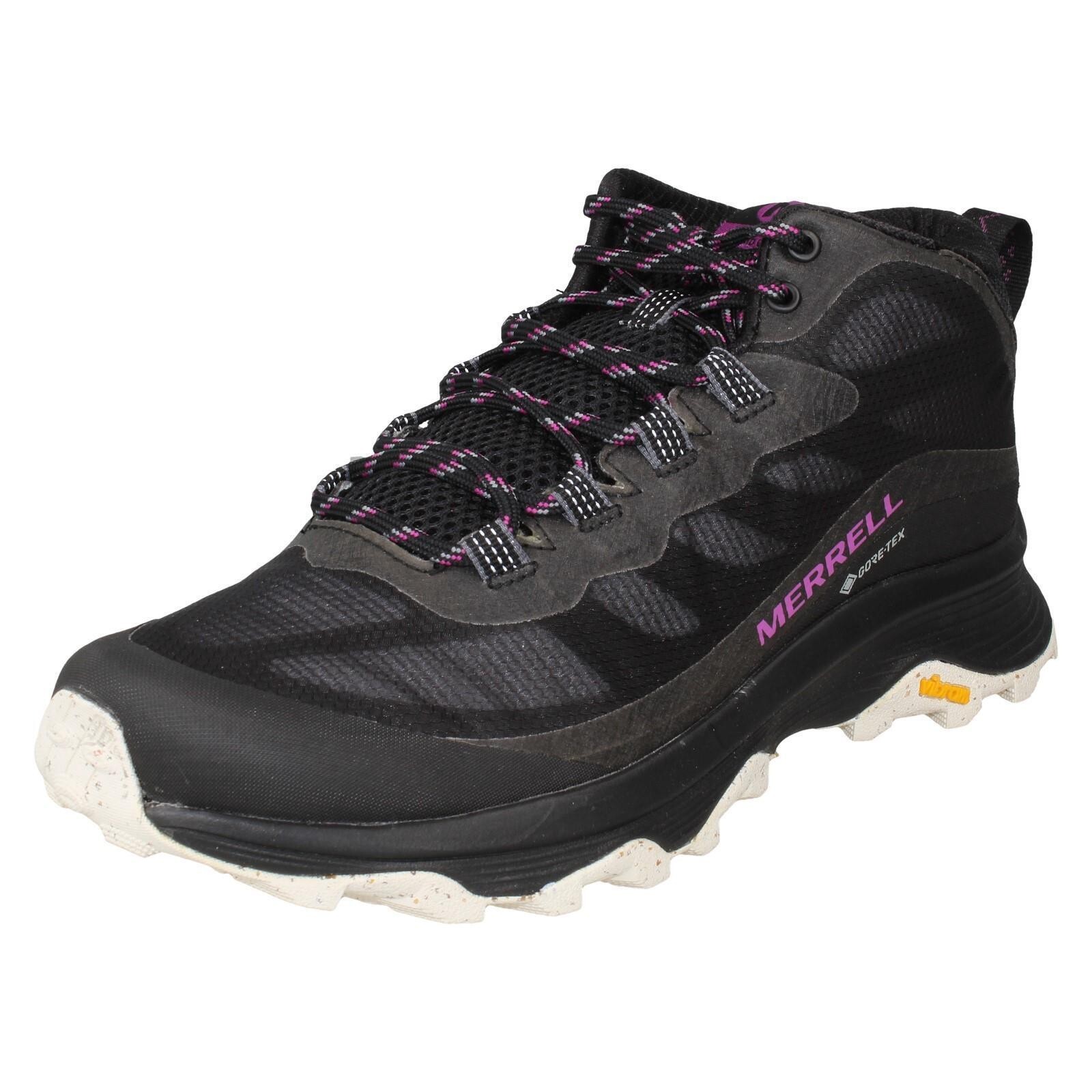 Mujer Merrell Gore-Tex con Una Suela Vibran Caminar Botas - Moab Speed Mid GTX