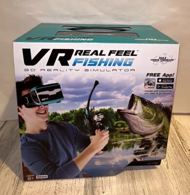 VR Real Feel Fishing 3D Reality Simulator Virtual Reality MAX FORCE FEEDBACK NEW