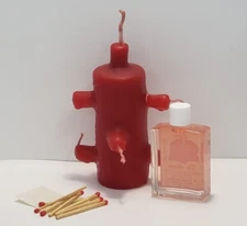 7 MECHAS ROJA VELA PODEROSA PARA TRABAJOS DE AMARRES Y AMOR KIT COMPLETO !