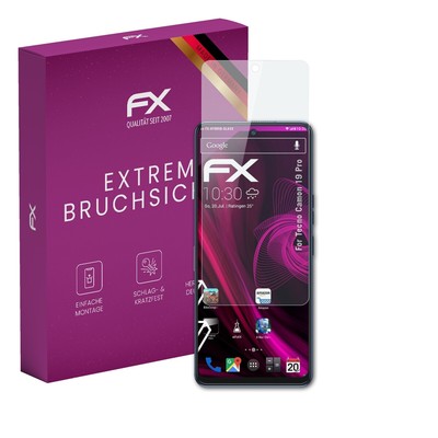 atFoliX Glasfolie für Tecno Camon 19 Pro Displayfolie 9H Schutzpanzer