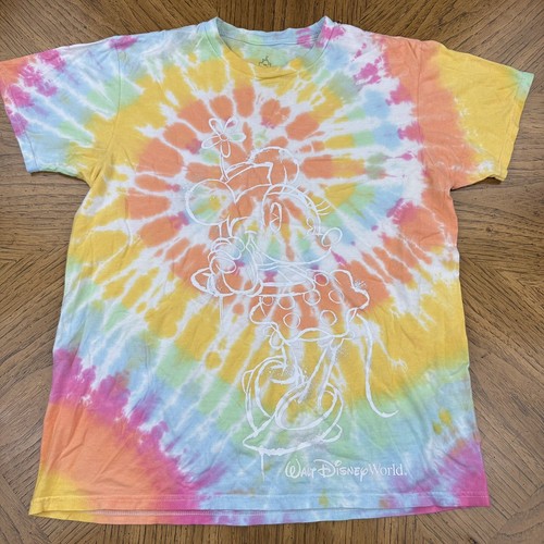 Maglietta Minnie Mouse Disneyland Resort Walt Disney World Tie Dye Medium Hanes