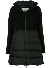 New Herno Contrast Panel Puffer Jacket In Navy Sz 40 Us 4 #dc150