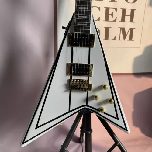 Randy Rhoads Electric Guitar Limited Edition 1992 White Pinstripe Fast Ship WW