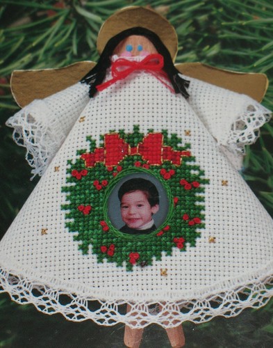 ANGEL CLOTHES PIN ORNAMENTS Counted Cross Stitch Kits ~ DESIGNS FOR THE NEEDLE - Picture 8 of 24