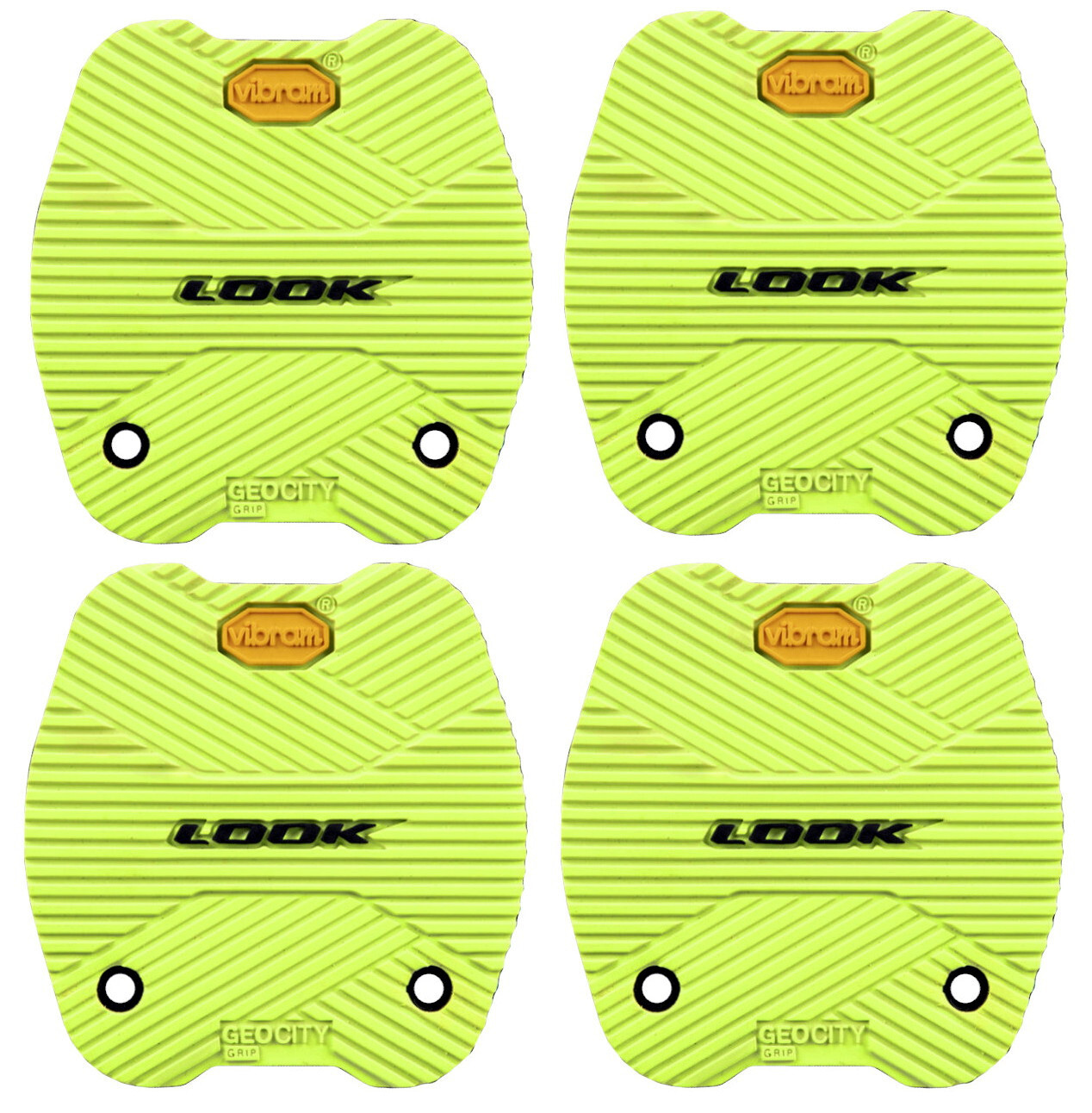 Pédales de vélo urbain LOOK ACTIV GRIP CITY Vertes antidérapantes