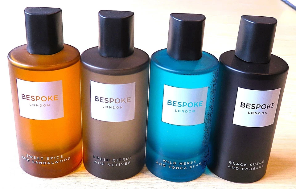 BESPOKE LONDON 100ML EDP SPRAYS MENS FRAGRANCES NEW & UNBOXED FROM ONLY £6.29.