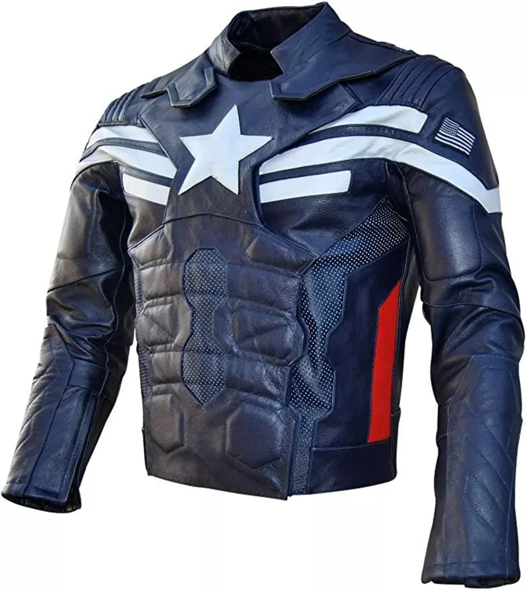 Captain america motorcycle jacket with best sale armor