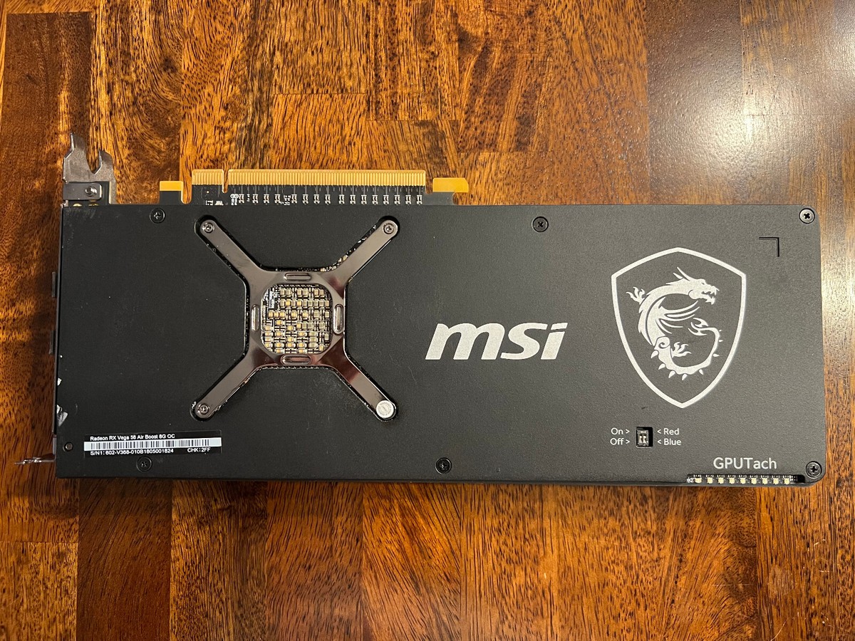 MSI AMD Radeon RX Vega 56 Air Boost OC - 8GB HBM2 PCI MSI AMD Radeon RX Vega 56 Air Boost OC - 8GB HBM2 PCI