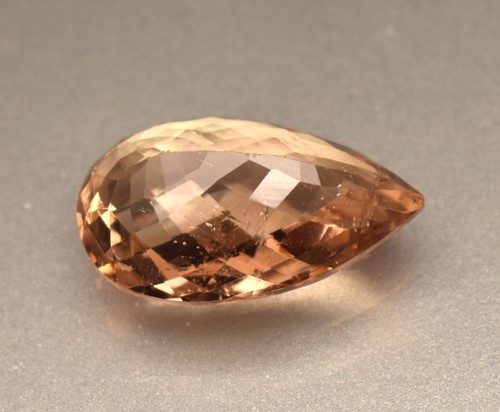 Natural Imperial Topaz GJEPC Certified 23.20 Ct Pear Cut Loose Gemstone - Picture 5 of 5