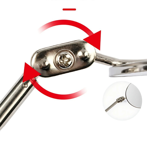 360° Rotation Telescoping LED Light Telescopic Inspection Mirror Automotive VIC - Picture 4 of 11