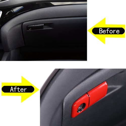 Cubierta de marco con botón interruptor de guantera rojo ABS para Honda Pilot 2015-2022 - Imagen 3 de 13