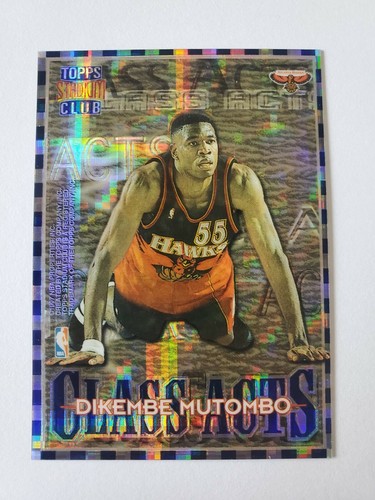 ALLEN IVERSON MUTOMBO 1996-97 STADIUM CLUB CLASS ACTS ATOMIC REFRACTOR ROOKIE - Picture 2 of 4