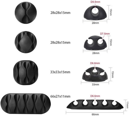 Desk Tidy Wire Holder Usb Cord Charger 10 Pack Clips For Office Home and more! - 第 10/22 張圖片