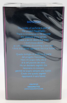 Nasomatto Sado Naso 30ml / 1oz Extrait Sealed Authentic Fast